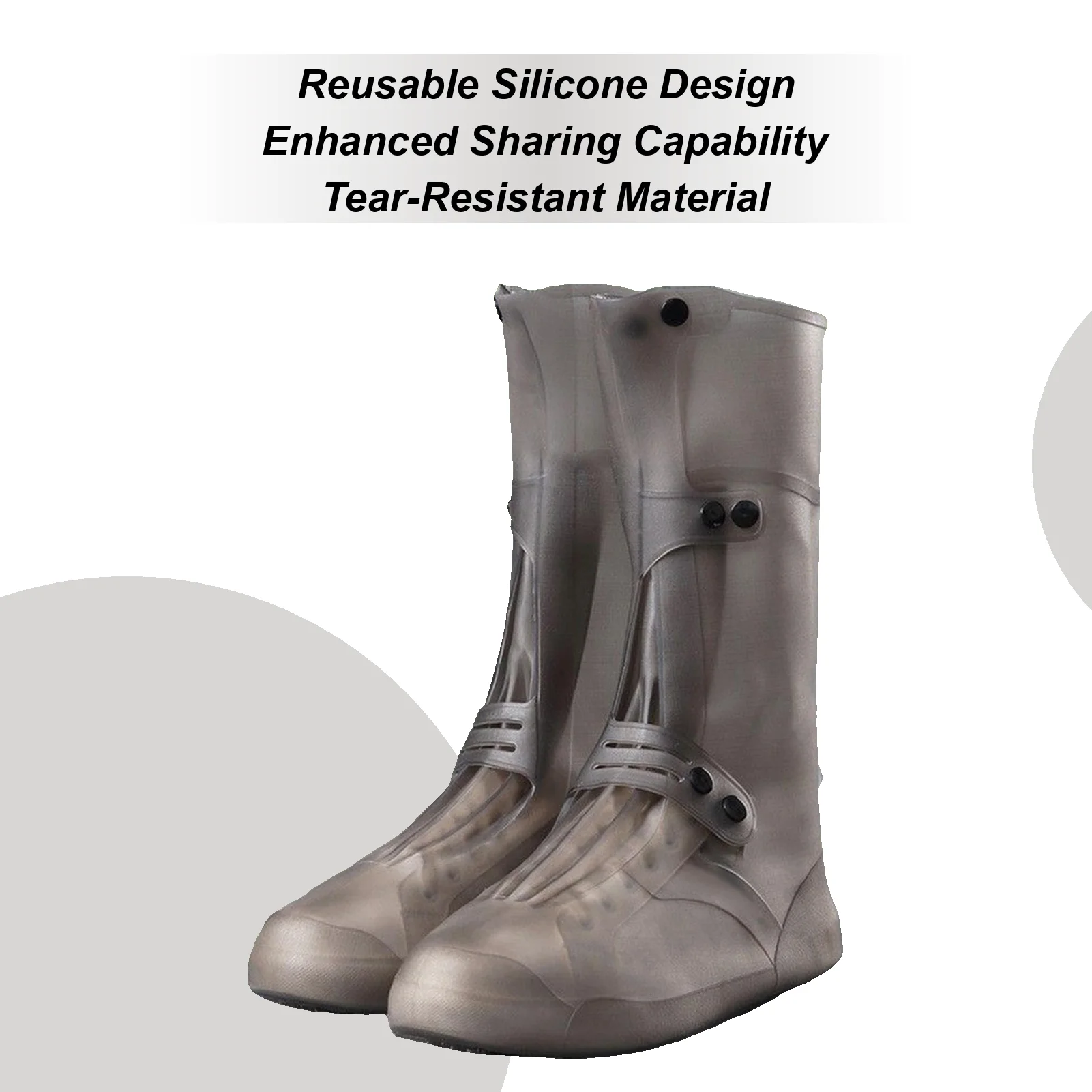 

Silicone Shoe Covers Waterproof Silicone Waterproof Non-Slip Daily Supplies Travel Shoe Covers For Winter Snow Outdoor Camping