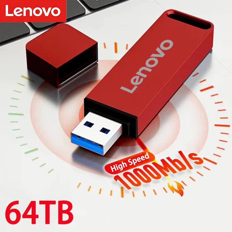 

Флеш-накопитель Lenovo USB 3,0, 16 Тб, 8 ТБ, с интерфейсом Type-C