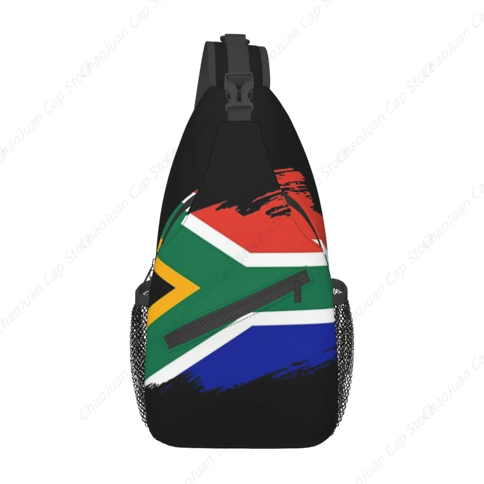 

South Africa Flag Sling Bag – Crossbody Backpack for South African Travel, Hiking | Men Women Daypack