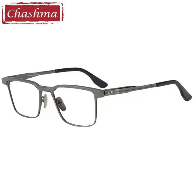 Chashma High-End-Brillen aus reinem Titan Platte optische Brillen fassungen Männer Brillen für Rezept linsen