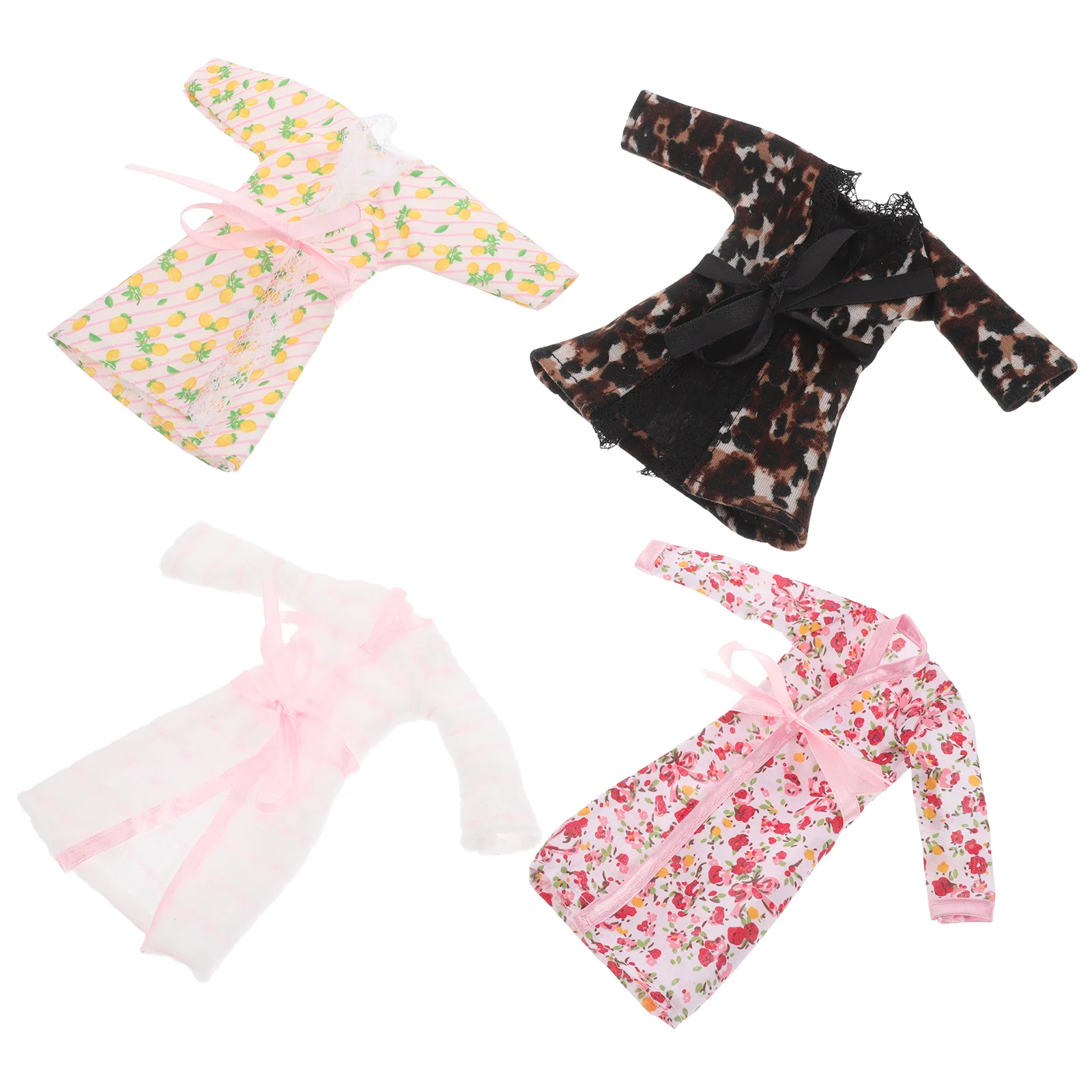 

4 Sets Bathrobe Washcloths Clothing Dollhouse Miniature Accessories Clothes Storage