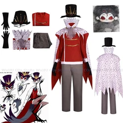 Helluva Stolas Anime Boss Hazbin Cosplay Costume Hat Cloak Suit Prince of Hell Clothes Uniform Hotel Halloween Party Mens Clothe