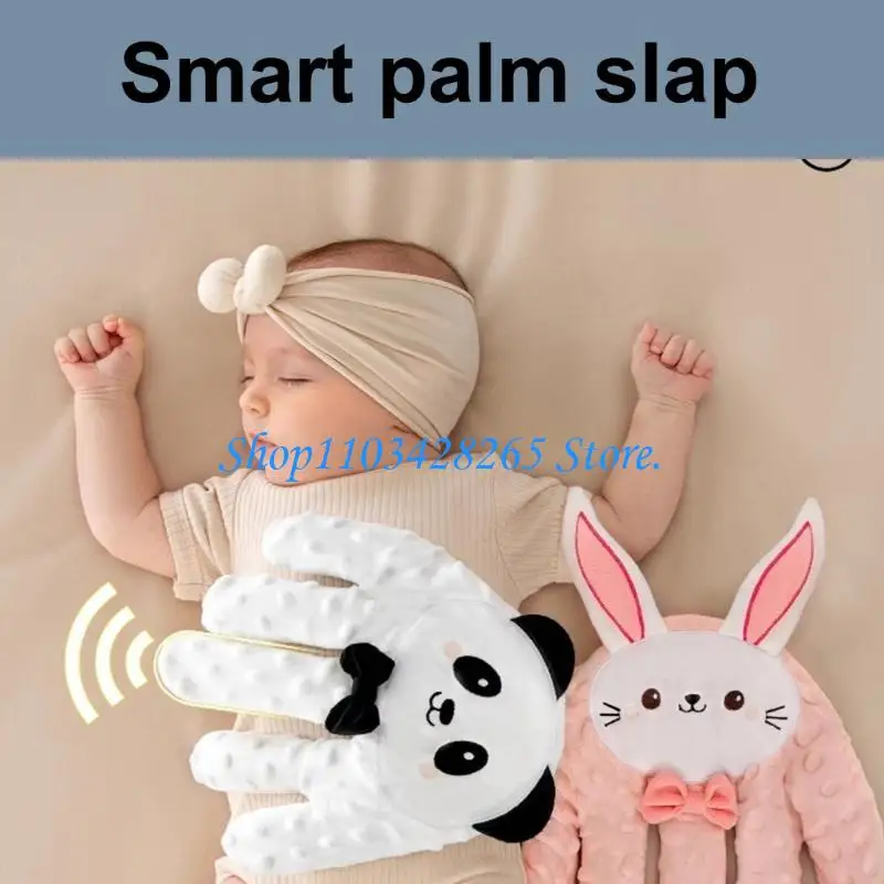 

G2TE Cartoon Baby Soothing Hand Pacify Pillow for Sleep Gentle Patting Mimics Mother Hug with Adjustable 3 Modes Remote