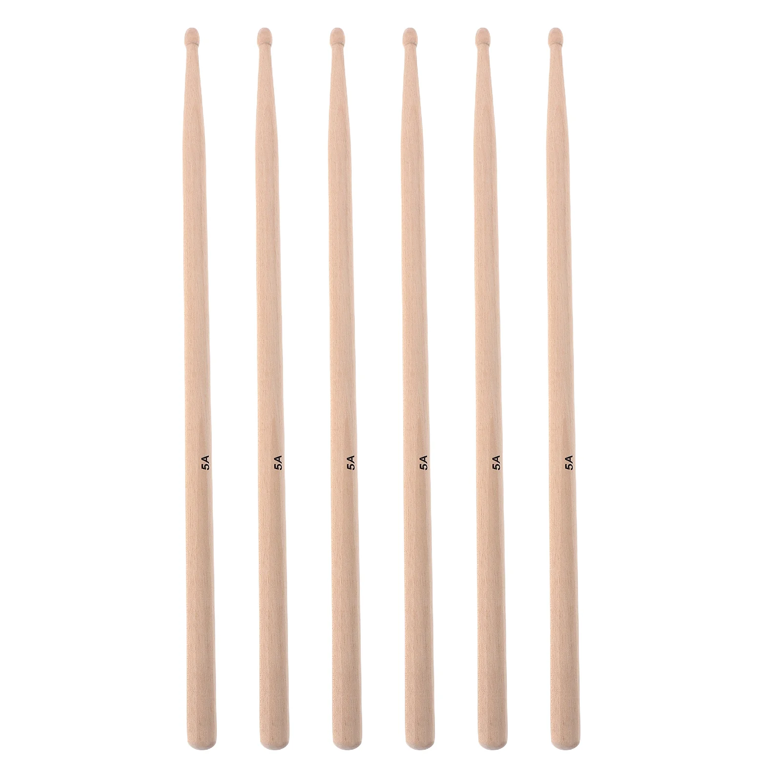 

3 Pairs 5A Drumming Accessories Classic Wood Beginner Electronic Bulk Sticks Jazz Percussion marching Snare Wooden Set
