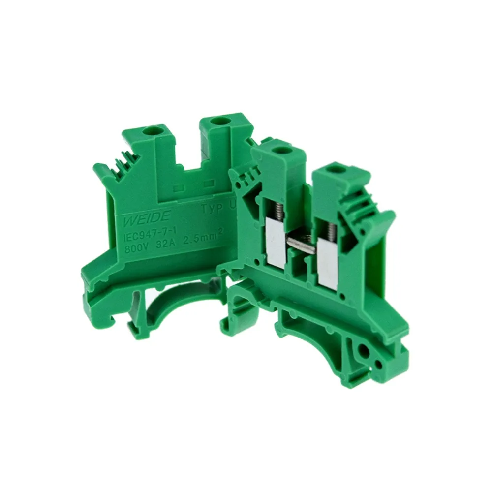 Terminal Terminal Block Screw Connection Electrical Wire Conductor Din Rail Terminal Block Cable Connector Screw Clamp