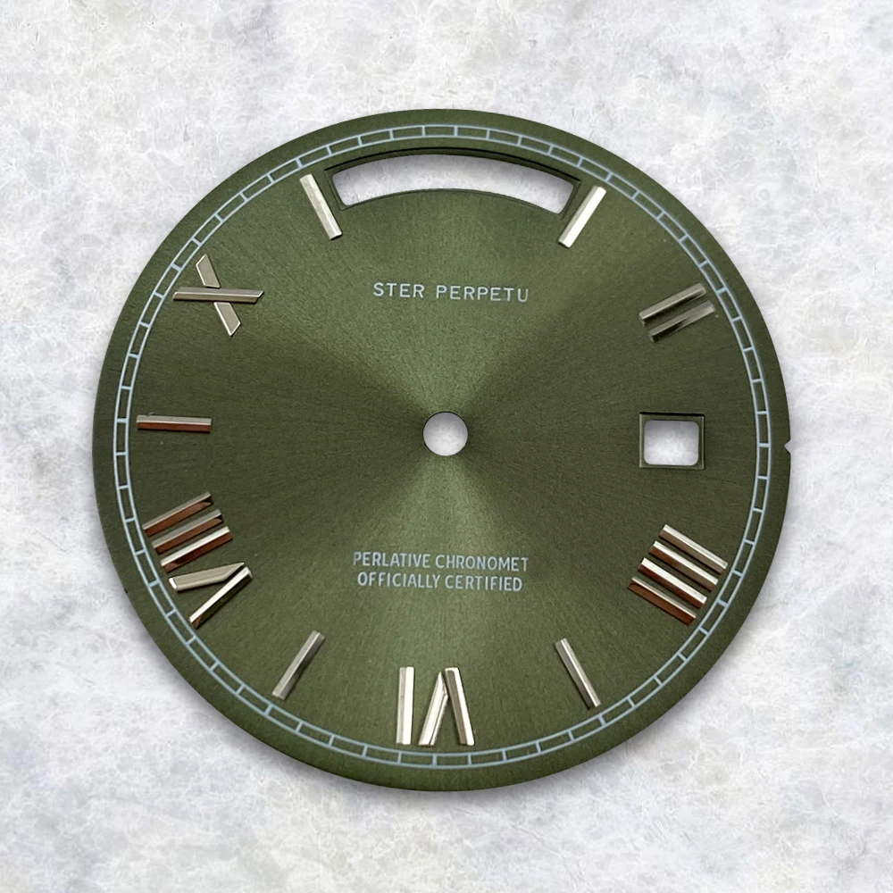 Abu-abu/Biru/Hitam/Putih Angka Romawi 31Mm S Logo Dial Cocok untuk 8285 Jam Tangan Pergerakan Aksesori Modifikasi