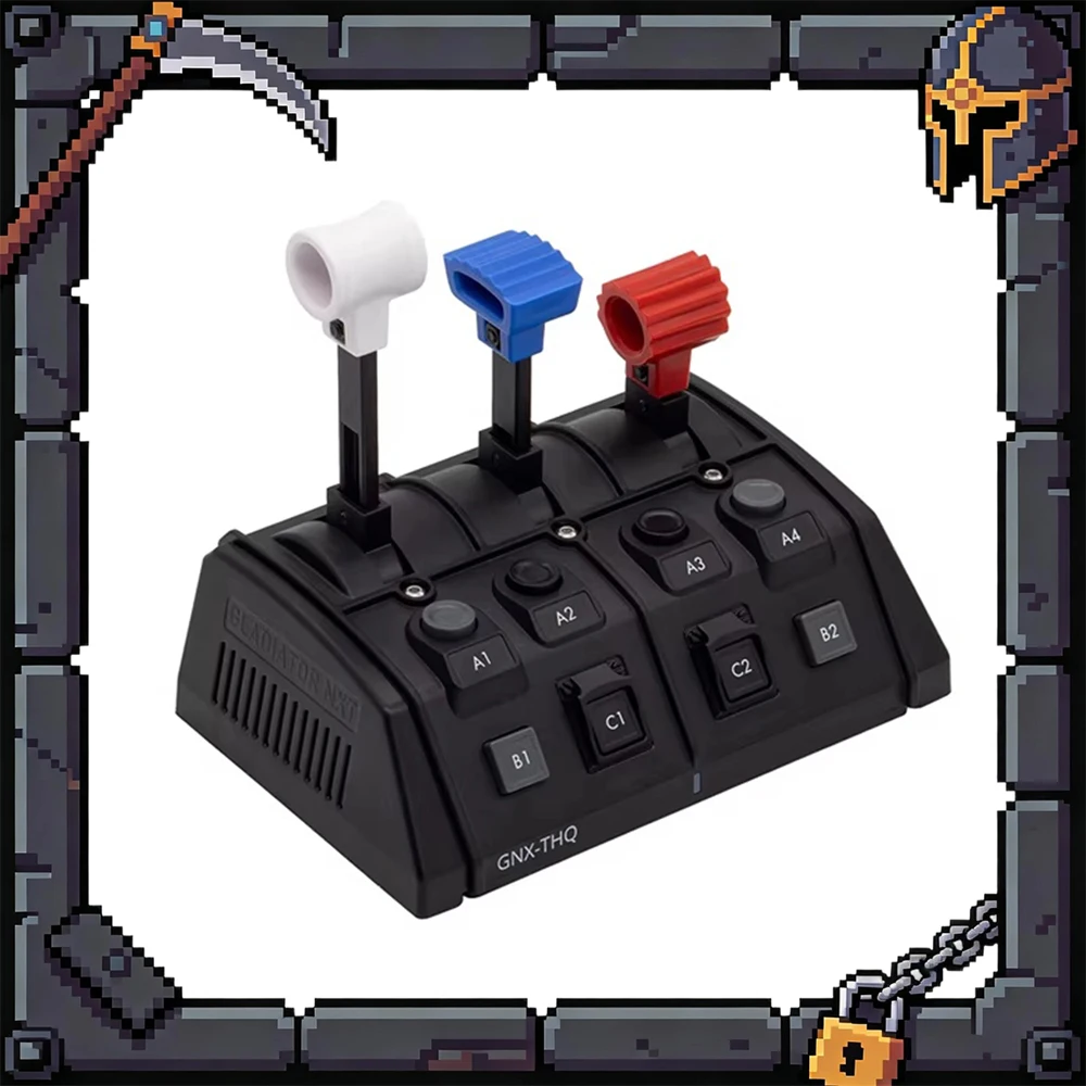 

Модуль расширения для игрового джойстика VKBSIM GNX THQ с регулируемым демпфированием и высотой рукоятки, многофункциональный кронштейн для симулятора полетов