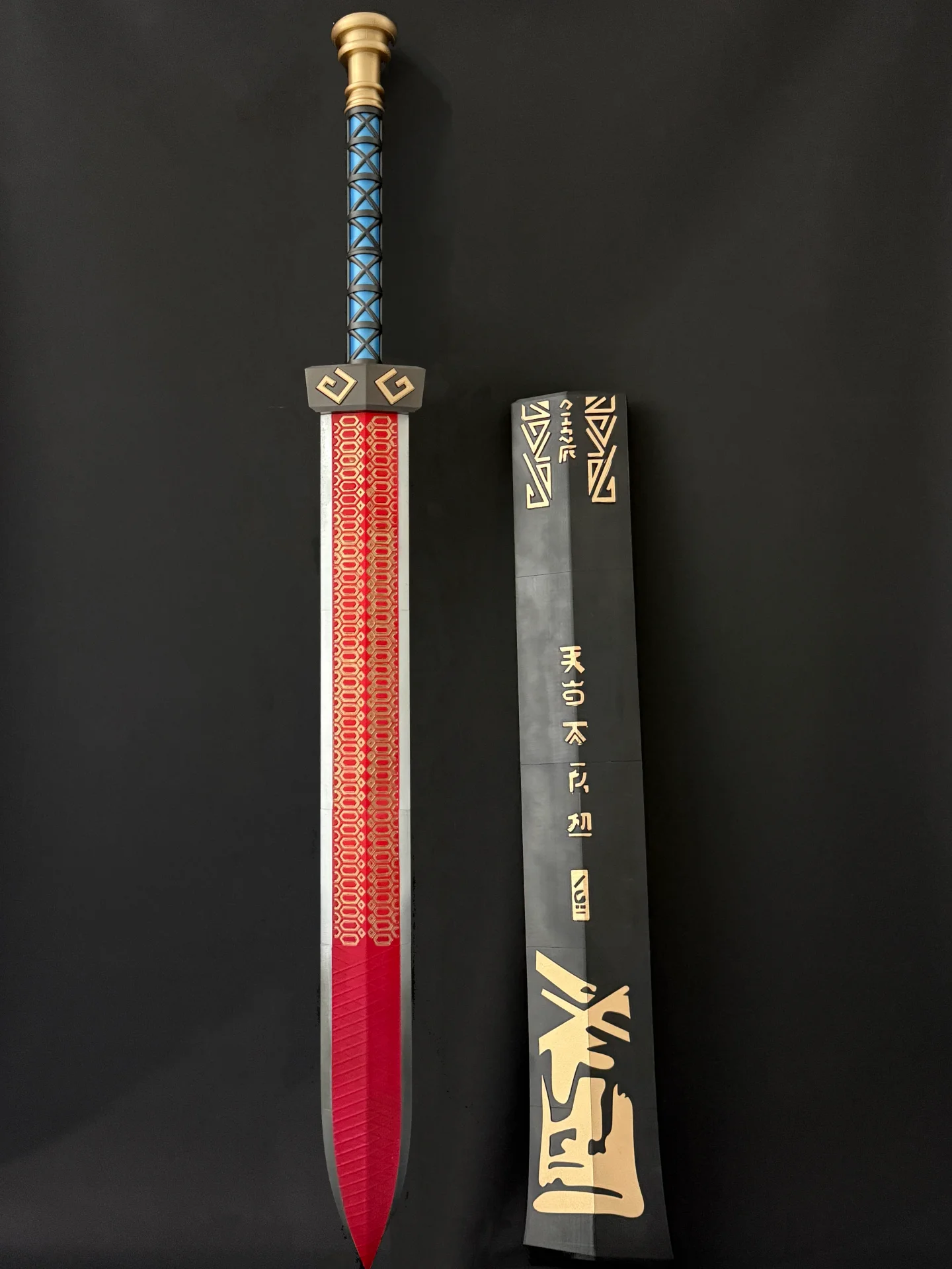 spada-cosplay-maa-smontabile-a-segmenti-effetto-invecchiato-accessori-per-cosplay-di-trrow's-ark-attrezzatura-arma