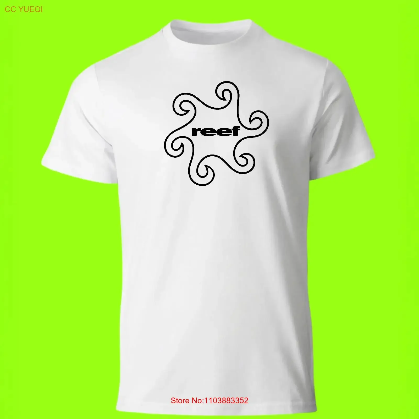 Camiseta Reef de Estilo Indie Rock Pop Britpop, Vintage de los 90, Lavada, Informal, para Uso Diario, Ligeramente Elástica, con Diseño Gráfico para Hombre