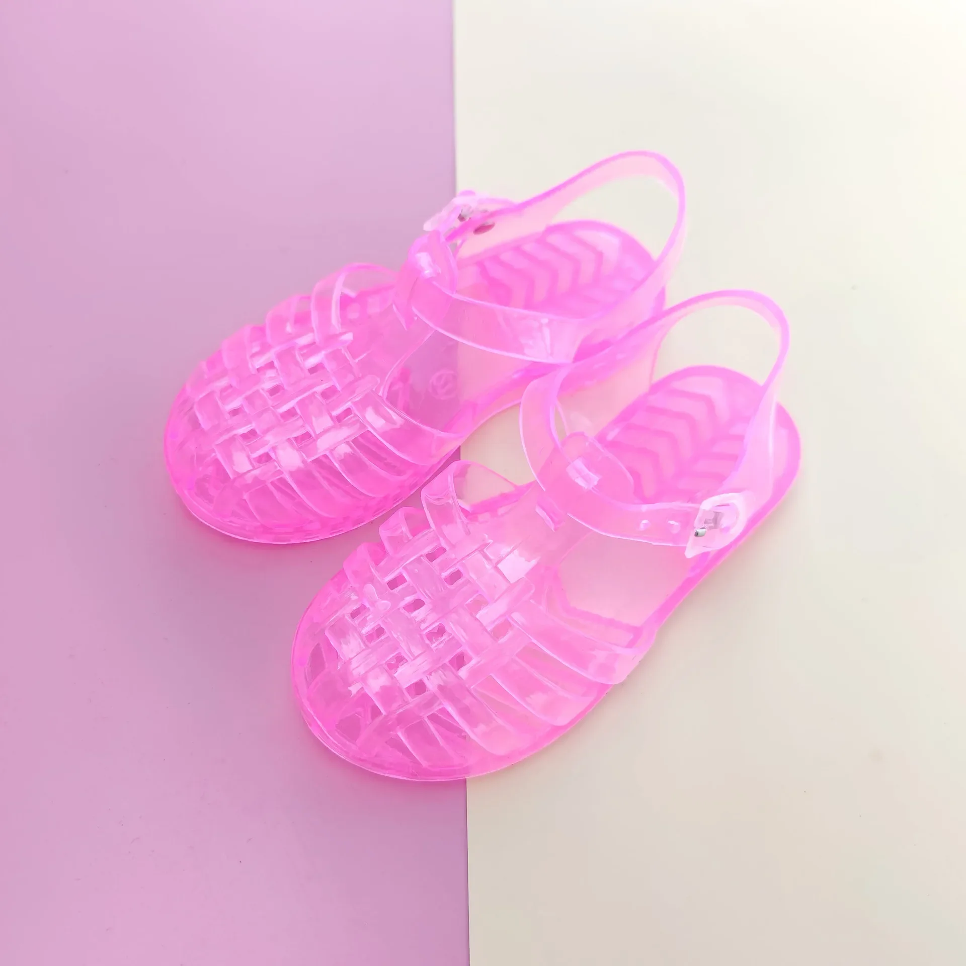 Estate nuovo sandalo per bambini principessa scarpe di cristallo bambino bambini grotta scarpa gelatina Glitter scarpa ragazza sandalo da spiaggia