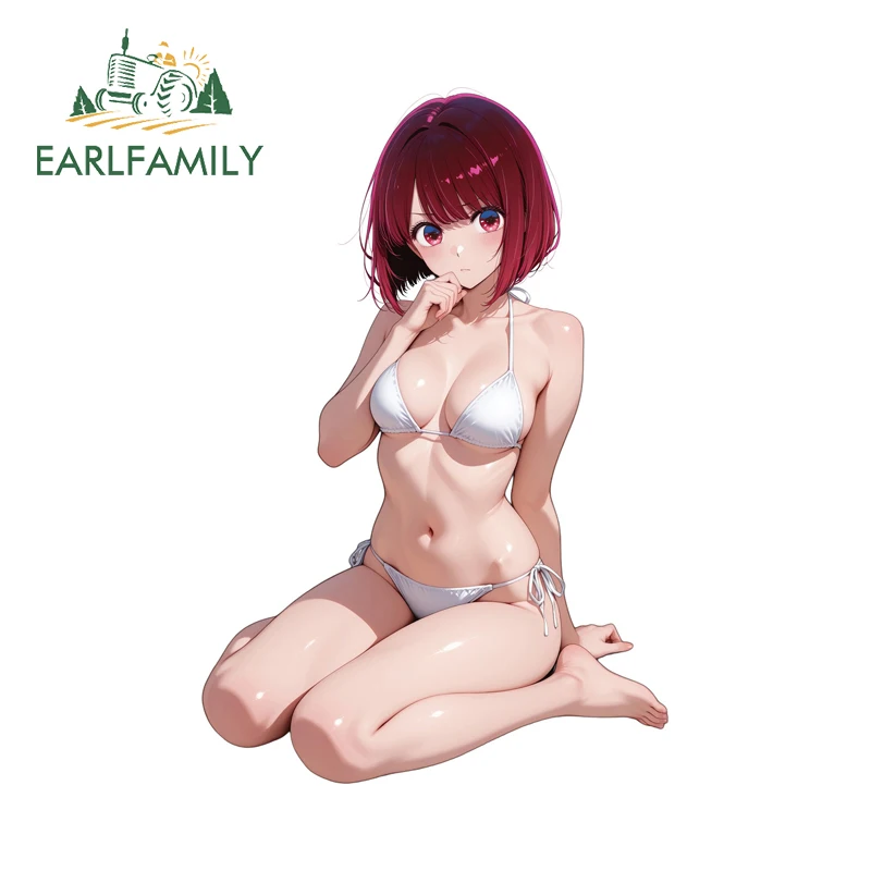 

Наклейки на автомобиль EARLFAMILY Kana Arima Bikini, привлекательные креативные забавные графические наклейки, устойчивые к царапинам, для декора лобового стекла, окна, багажника