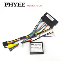 Decodificador de arnés CAN Bus, adaptador Android SWC 18/24 pines P&P de 16 pines (sin cable USB), para Hyundai Tucson Santa Fe Kia Sportage Ceed