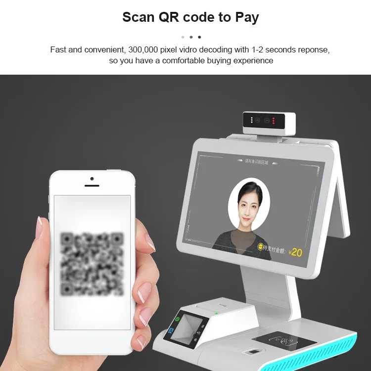 Заводская цена Smart Touch Dual Screen Pos System Розничные кассовые аппараты