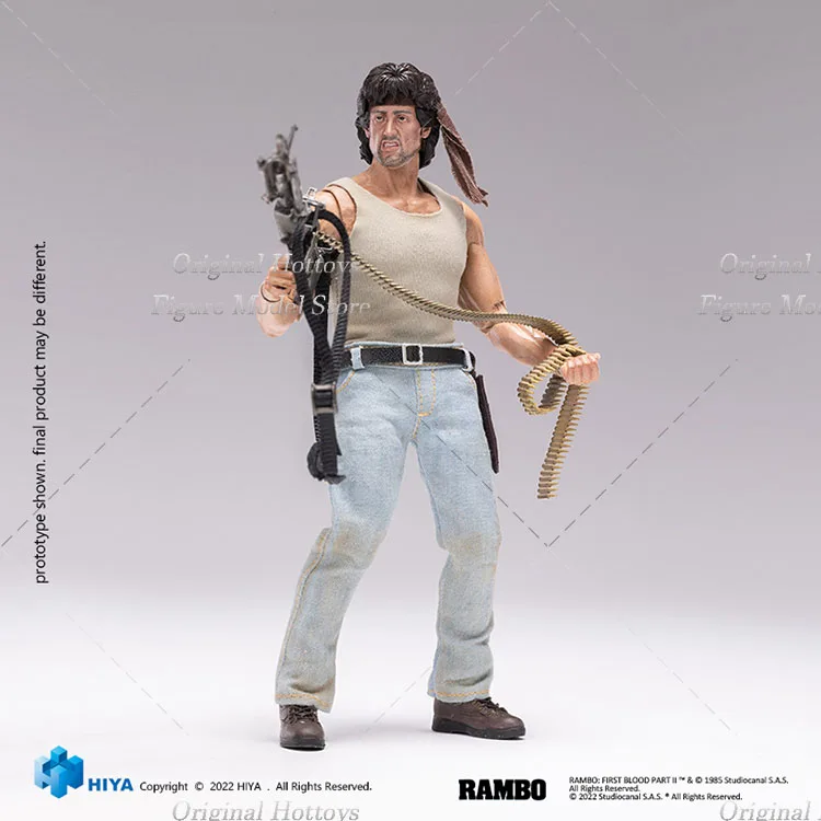 HIYA 1/12 Soldier First Blood John Rambo Sylvester Stallone Exquisite Super Series Full Set 6-inch Acion Figure Model Fans Gifts