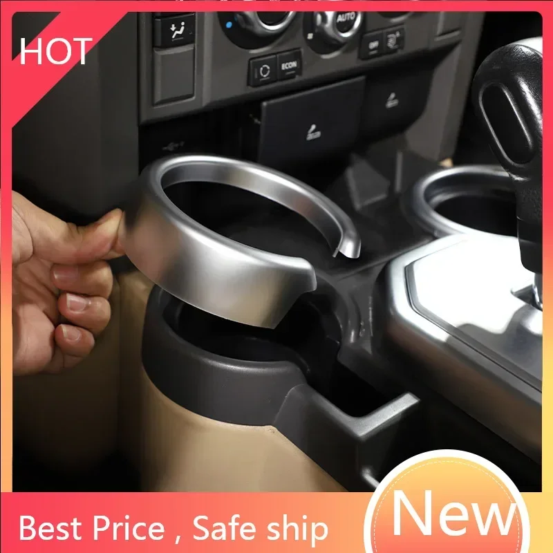 

For Land Rover Discovery 3 2004 2005 2006-2009 ABS Chrome-Plated Car Front Drain Cup Holder Decorative Ring Trim Car Interior