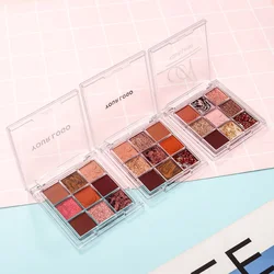 9-color Private Label Eyeshadow Palette Custom Bulk Colorful Non-floating Powder Smooth Glamorous Pigment Makeup Beautiful Eye