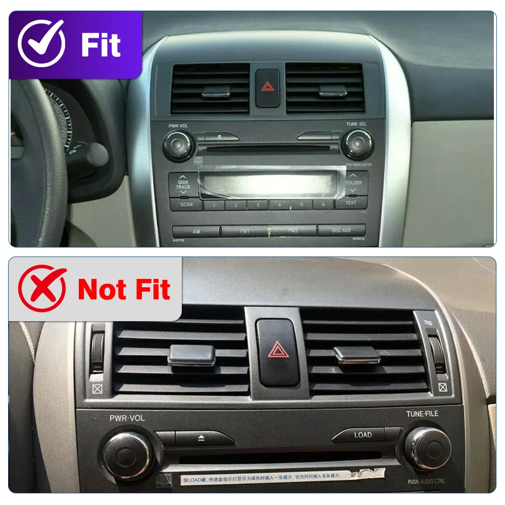 Center Dash A/C Outlet Air Vent Panel for Toyota Corolla 2009 2010 2011 2012 2013 Conditioning Outlet Panel Grille Cover - Image 3