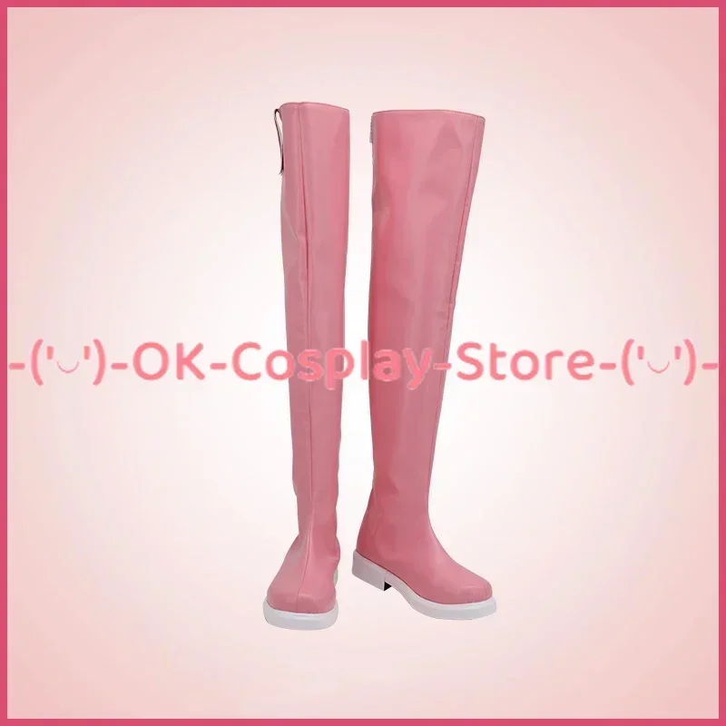 [Customized Size] Cardcaptor Sakura Sakura Kinomoto Cosplay Shoes Anime Roleplay Costume Prop Halloween Party Boots PU Leather