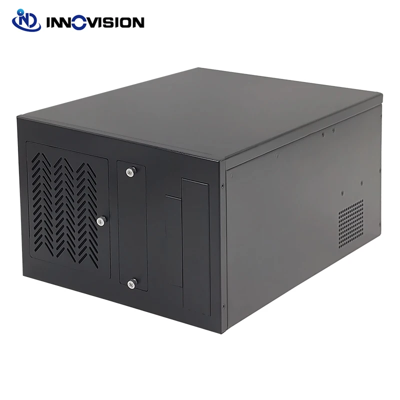 Shenzhen Factory wallmount IPC case ATX mATX Wall mount industrial computer chassis shoe Case IPC-2408-B