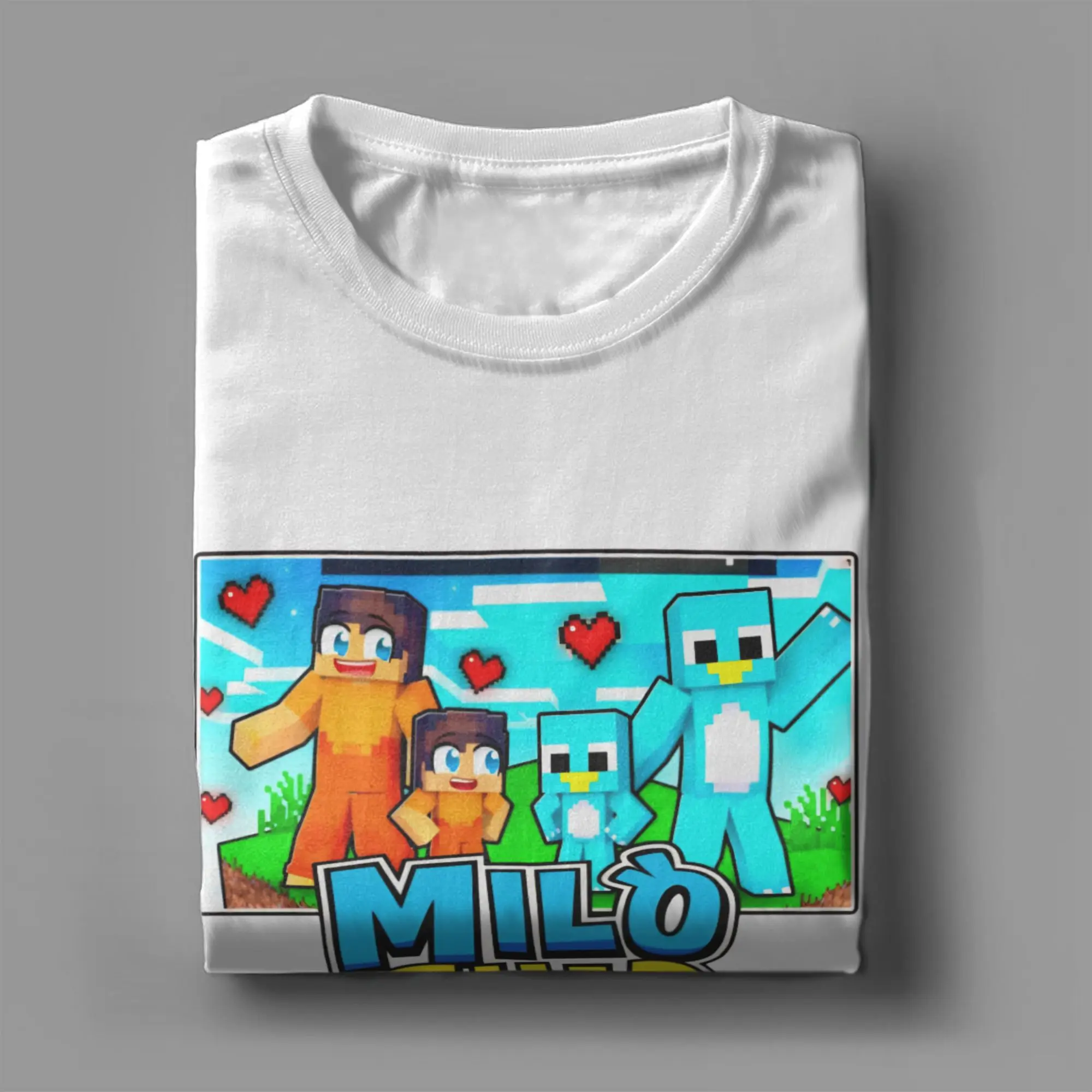 milo and chip Accessories Unisex T Shirt 100% Cotton Tee Printed  T-shirt Clothing
