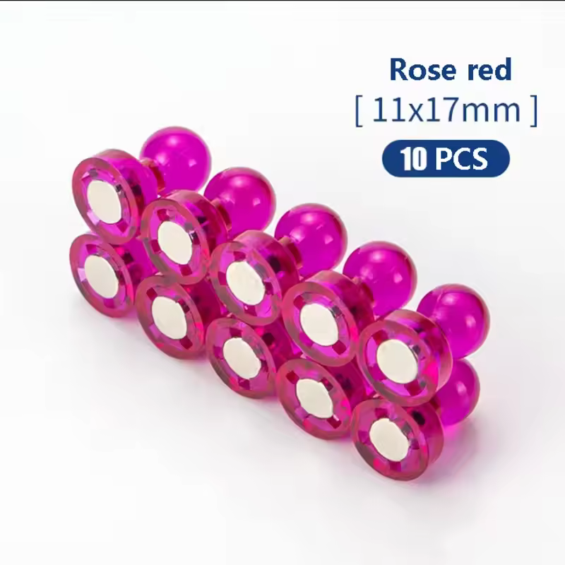 Strong Neodymium Noticeboard Pin Magnets Fridge DIY Whiteboard Uses in Office Advertising Education and Other Pur 10pcs - Image 9
