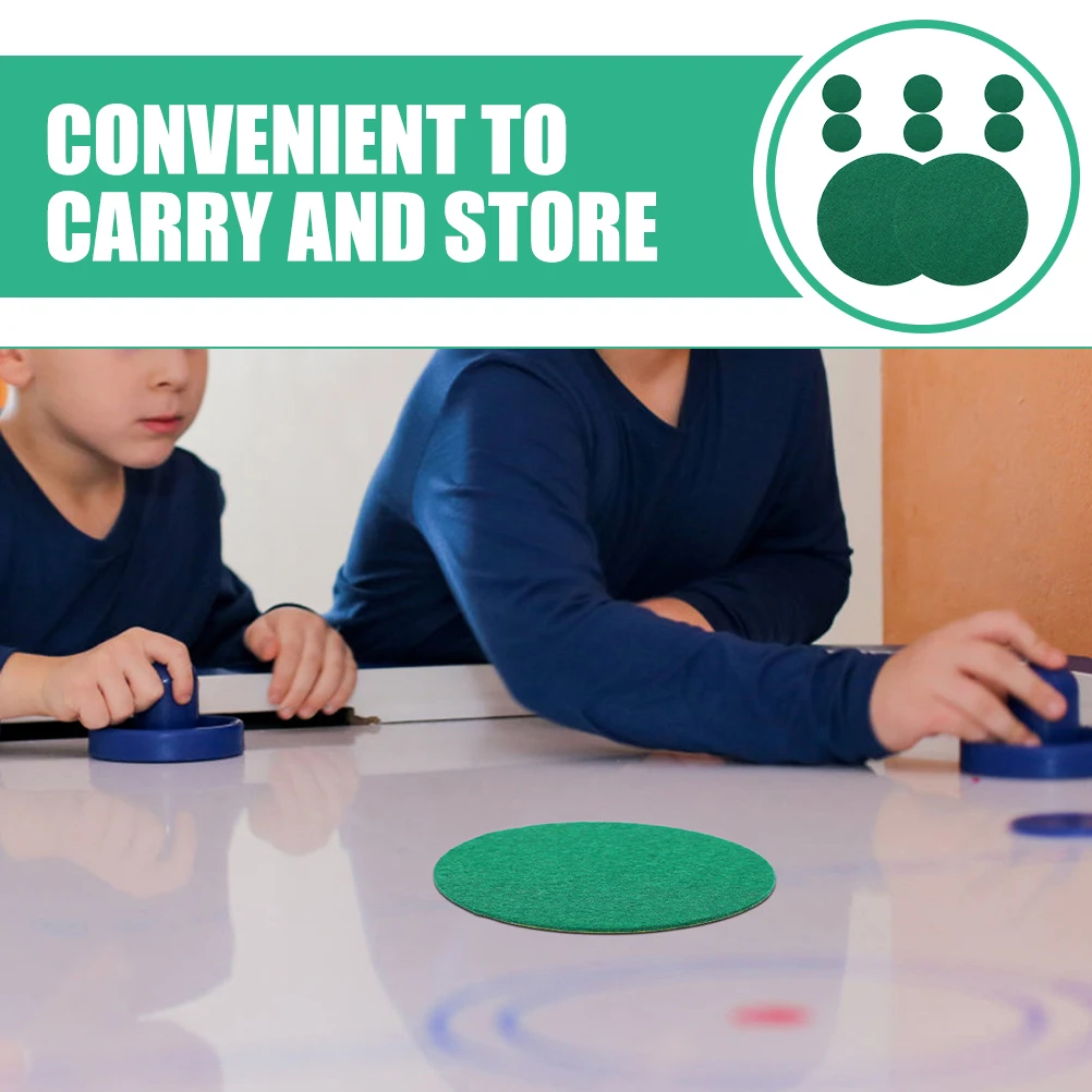 

8pcs Replacement Table Pusher Patches Smooth Play Cloth Parts Adhesive Sticker Ice Hockey Pusher Mats Tables Pushers Pads