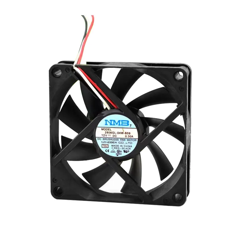 

НОВЫЙ ОРИГИНАЛ 2806GL-04W-B59 12 В 0,30 А 7015 70x70x15 мм ОХЛАЖДАЮЩИЙ ВЕНТИЛЯТОР РАДИАТОР