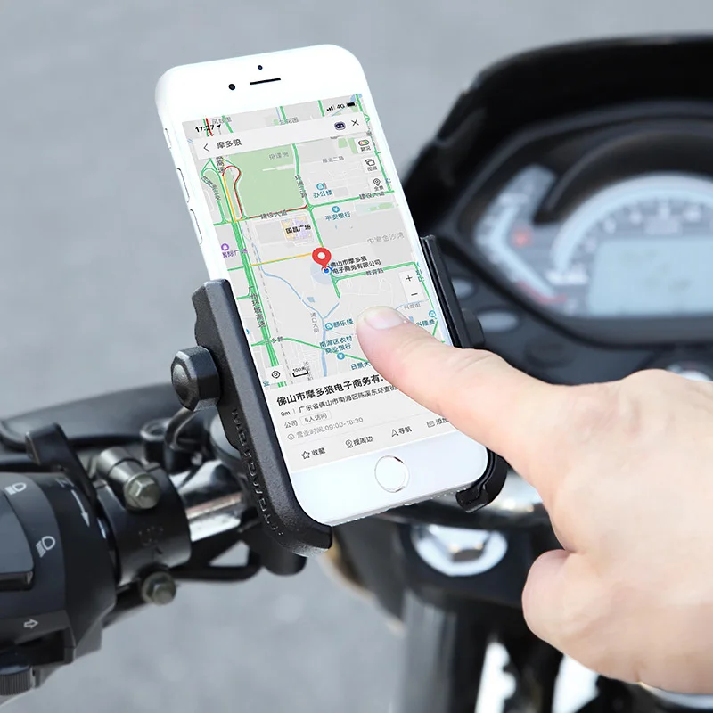 Support de montage en alliage d'aluminium pour cyclisme, supports de téléphones portables pour moto, Base de rétroviseur, barre de poignée