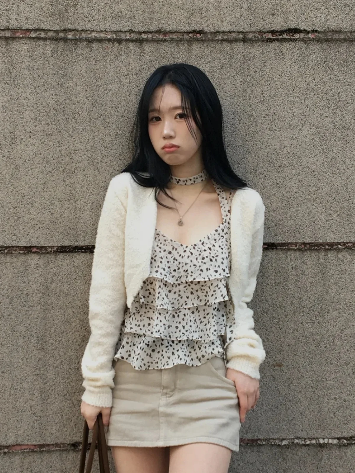 

Sexy Women's Belted ter Ne Leopard Print Crop Top with Sa Pleated Slimming Elastic Waist ort Length Commute Sle