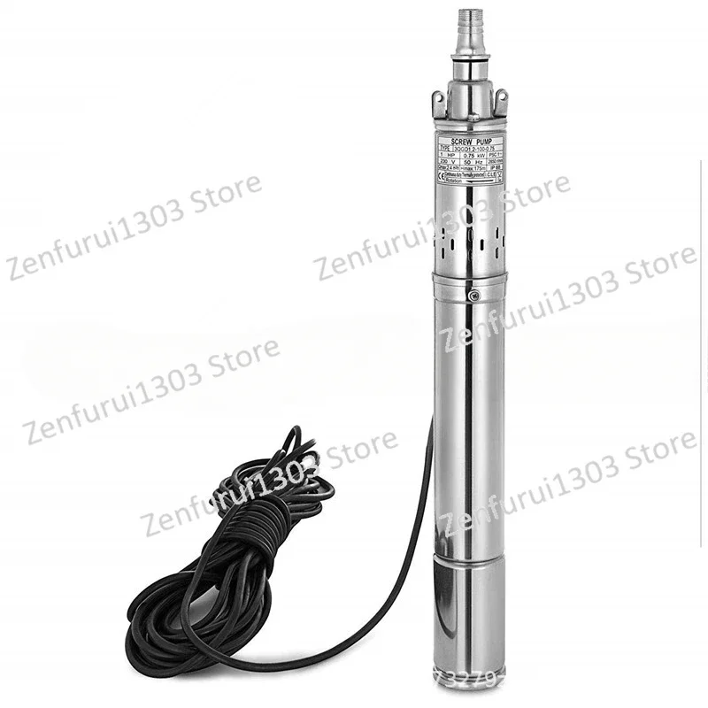 

Household Deep Well Pump High Head Electric Pump Stainless Steel Vertical Screw Pump Submersible