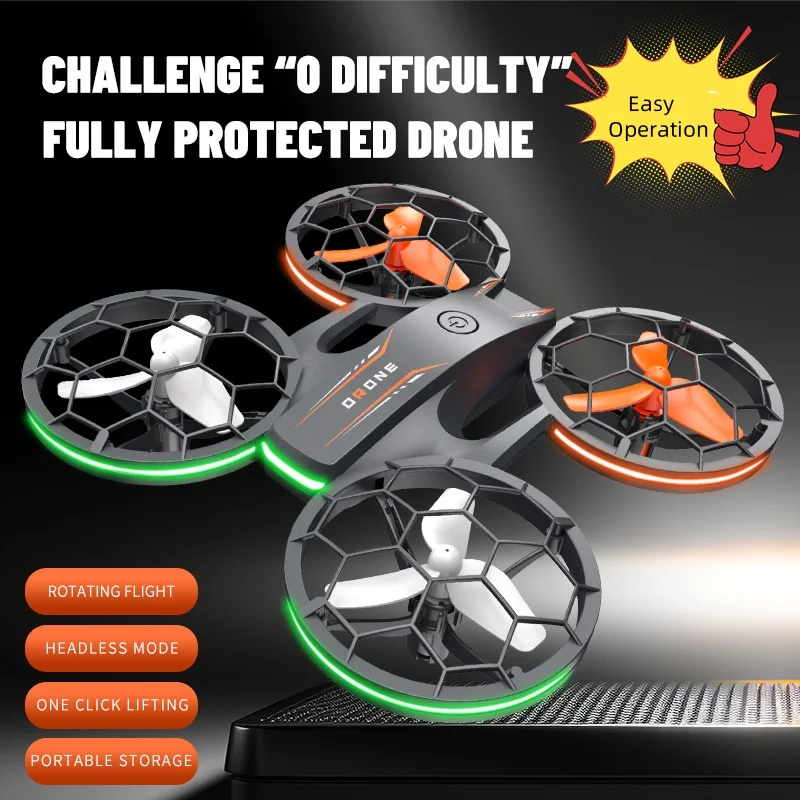 S171 RC Drone Colorful Lights 360° Rolling Stun Quadcopter Stable FPV Drone Toy Without Camera For Beginner