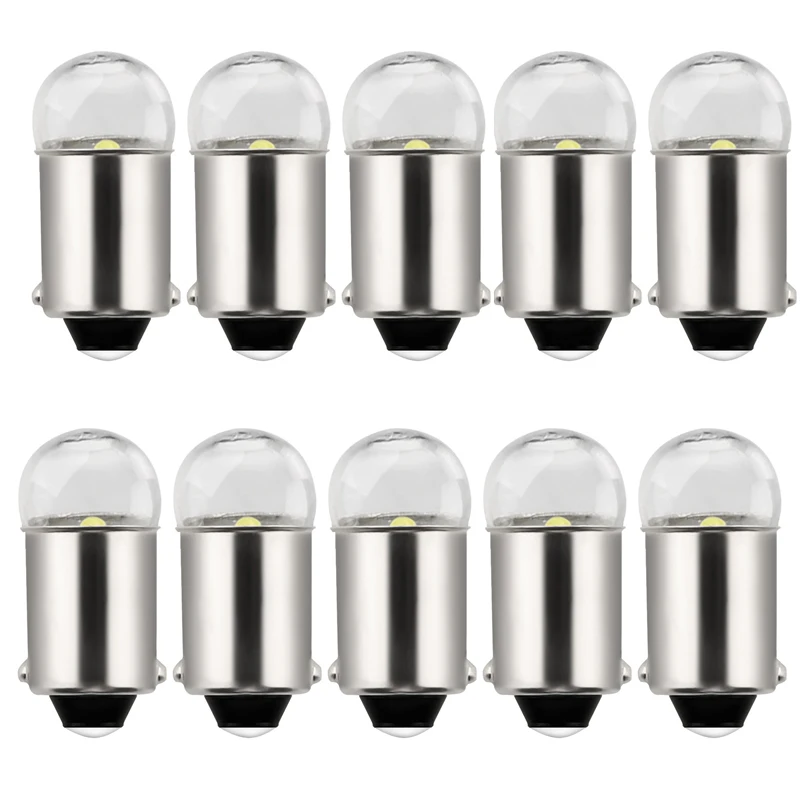 10/2Pcs BA9S T4W LED Bulb 1SMD 12V Car Interior Dome Trunk Light License Plate Reverse Parking Auto Motorcycle Side Parker Lamp