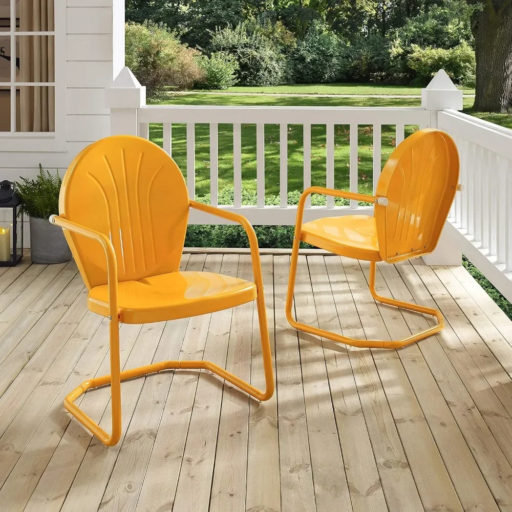 

CO1001A-TG Griffith Retro Metal Outdoor Chair, Tangerine foldable chair camping chairs outdoor furniture outdoor chairs