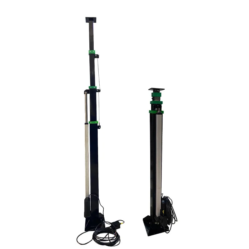 Electric lifting self-upright pole automatic telescopic mast multi-stage height adjustment
