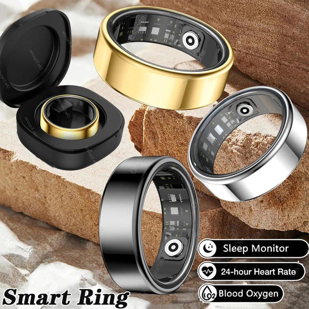 

Smart Ring 2025 Women Men GPS Tracker Heart Rate And Health Monitoring Smartring 5ATM Waterproof Multi Sports Modes Fashion Ring
