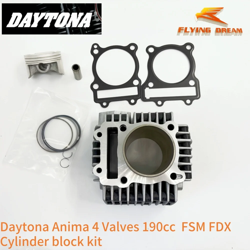 

Оригинальный цилиндр двигателя Daytona, поршень 62 мм для двигателя Daytona150cc 160cc 190cc DT150 DT160 DT190 FSM FDX Anima 4 клапаны