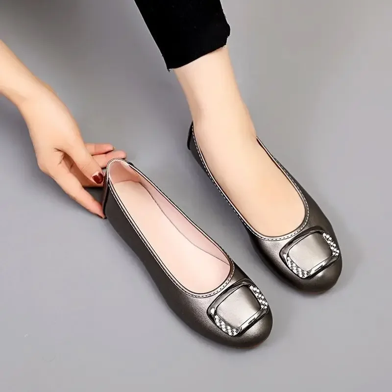 Low Heel Elegant Shoes for Women Lastest Woman Flats Moccasins Popular Slip On High Quality Fashion Quick Delivery Summer 2024 a