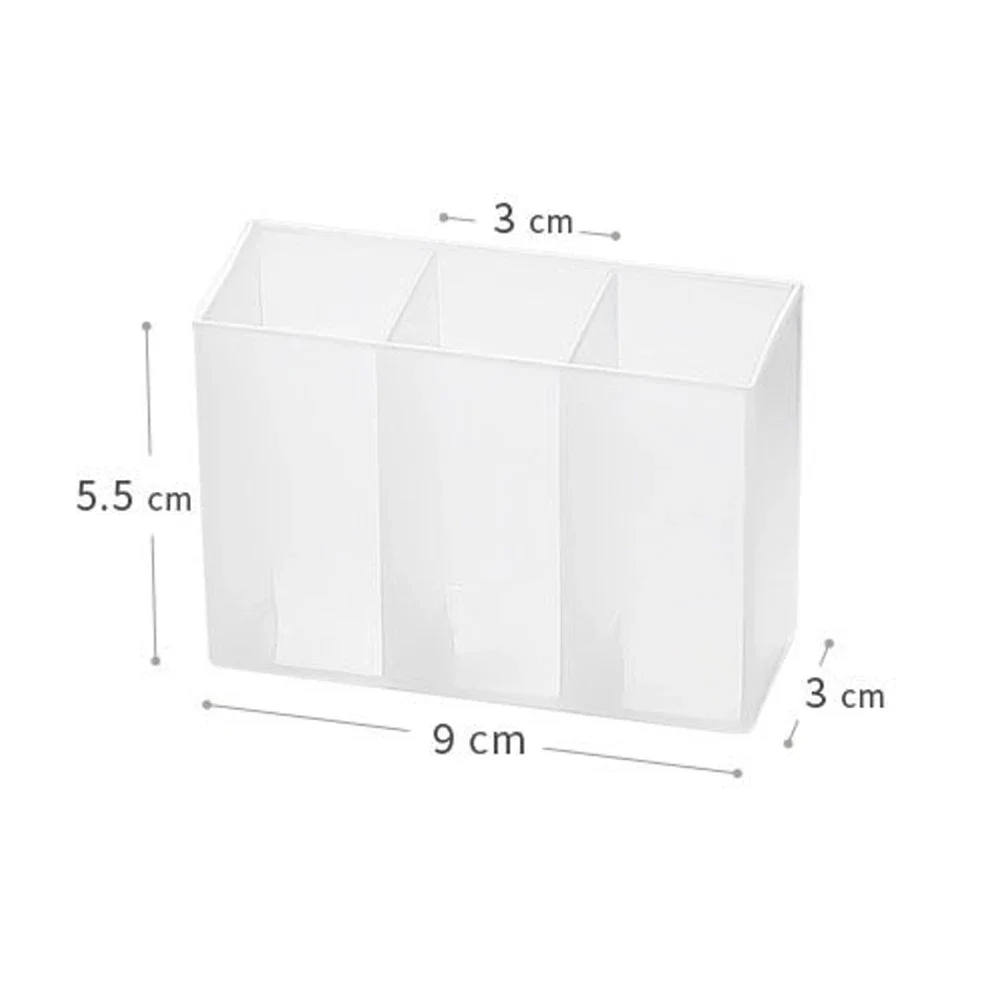 Wall-Mounted Mini Storage Box Transparent Plastic Lipstick Eyebrow Pencil Makeup Brush Holder Makeup Organizer Dresser Storage