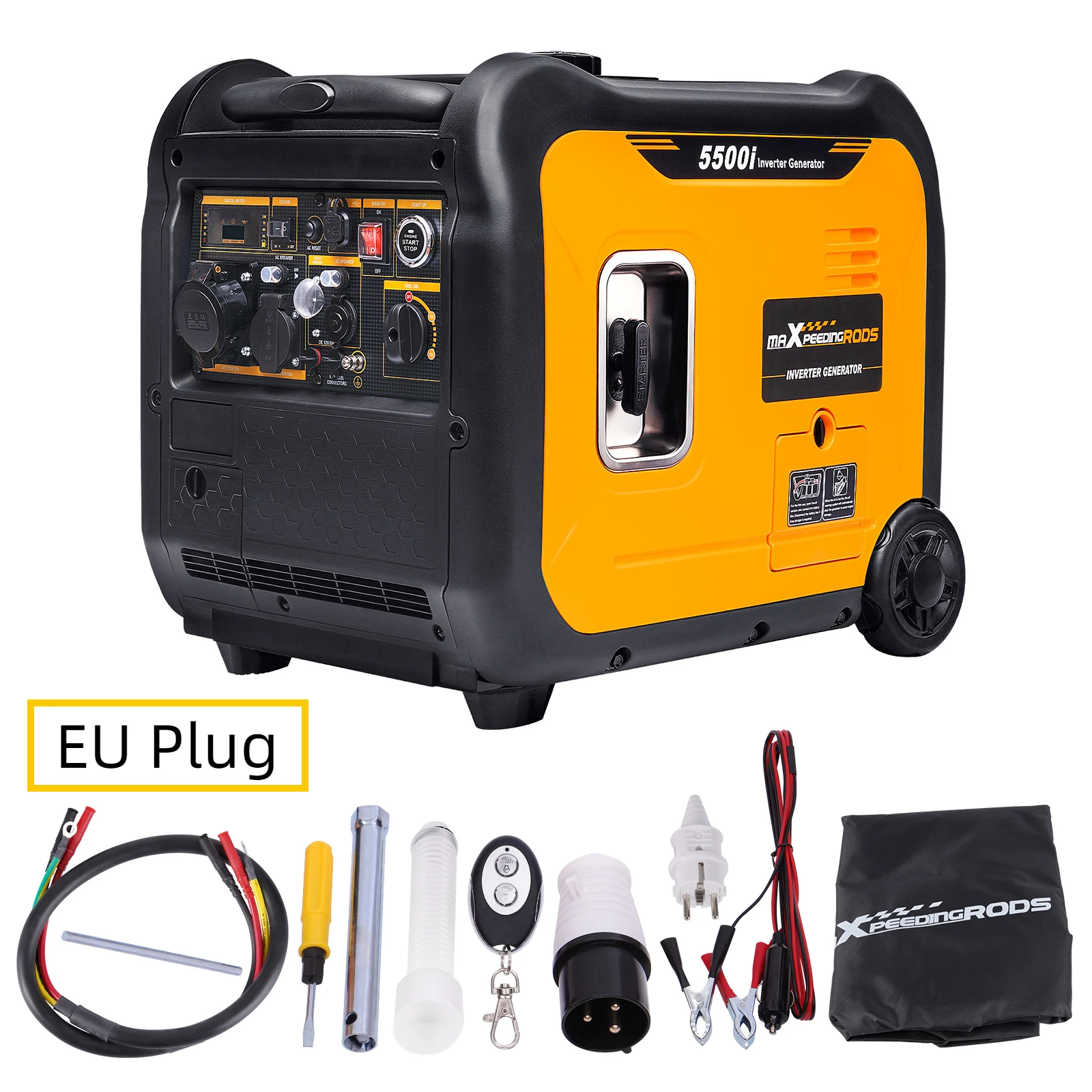 Generator Inverter 5.5KW 5KW Overload Protection AC DC Output For Home Construction Outdoor Camping Portable