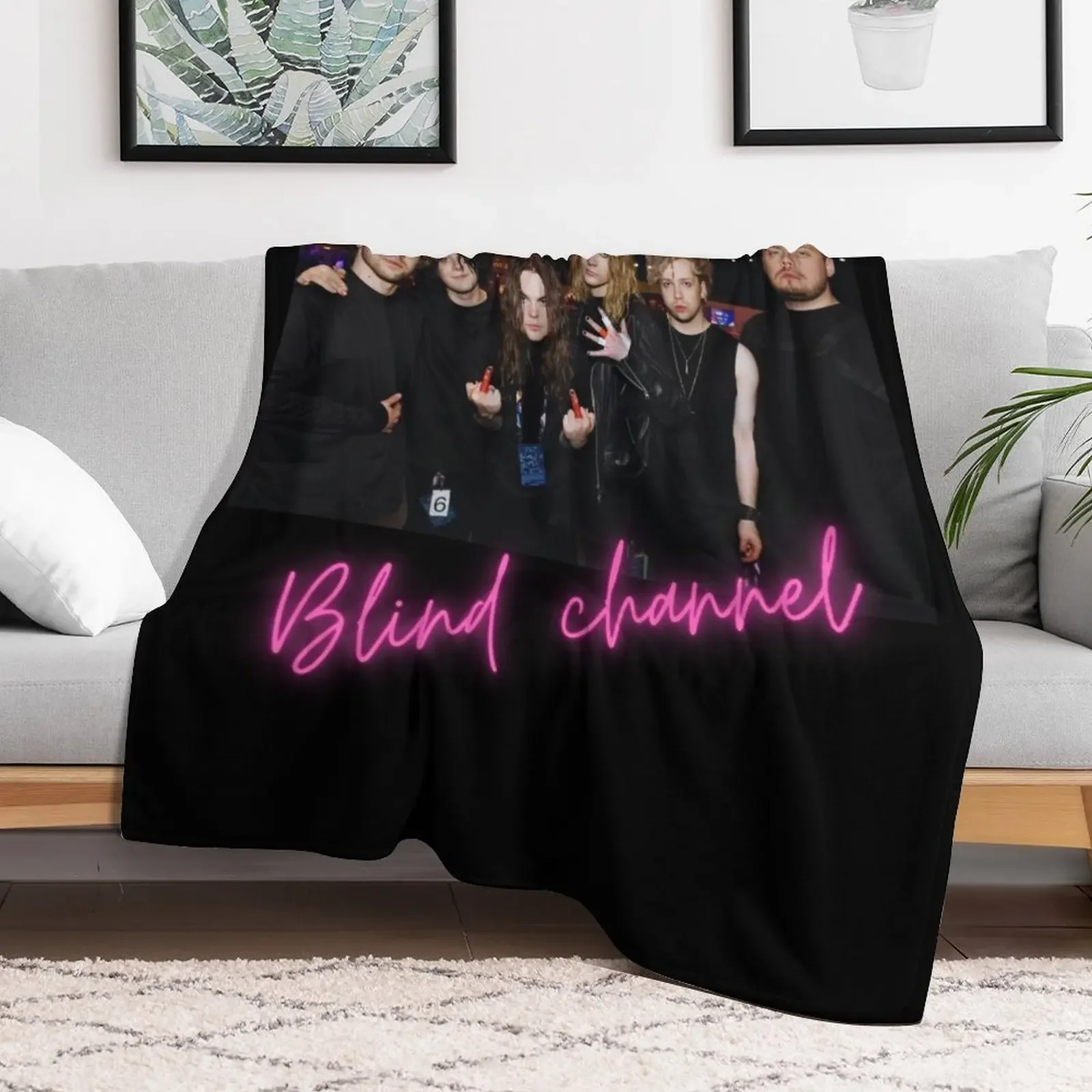 Blind Channel Throw Blanket Bed linens Luxury Thicken manga Blankets