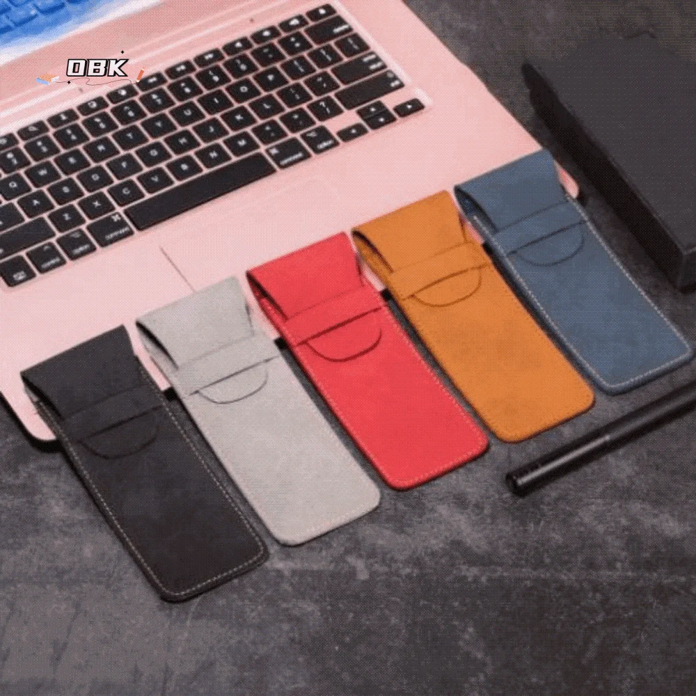 

Pencil Case PU Leather Leather Pen Bag Flip Cover Holder Pen Protective Bag Soft Vintage Pen Storage Pouch Scrapbook Crafts