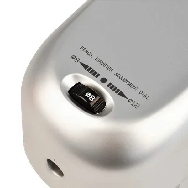 Heavy Duty Electric Pencil Sharpener 8-12mm Plastic Spiral Blade Adapter Classic School Office Design Stationery