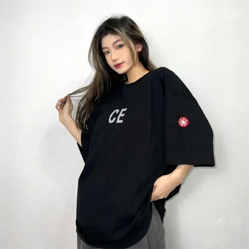 CAVEMPT T Shirts Cotton Japanese C.E Print Men Women 1:1 Tee Cavemp C.E Oversized Short Sleeves