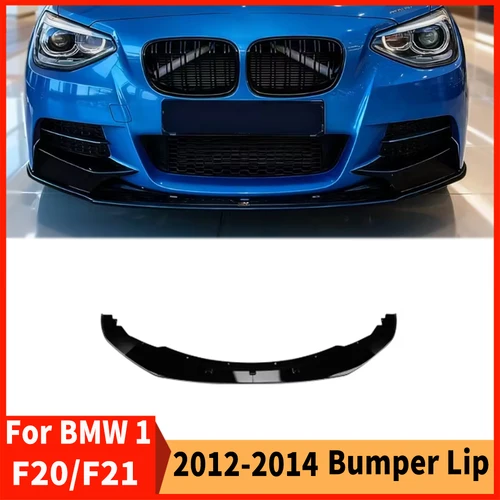 Alerón de labio de parachoques delantero estilo MP para BMW 1 Series F20 F21 2012-2014 versión m-sport accesorios de sintonización divisor de presa de aire