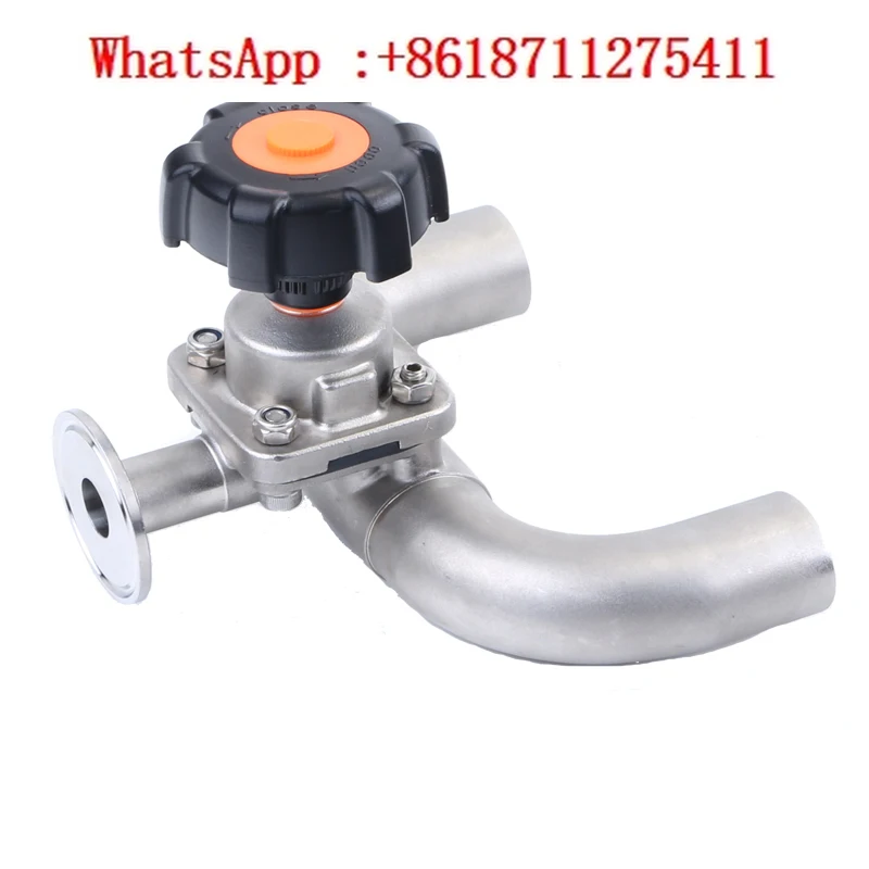 

316L sanitary grade U-shaped three-way diaphragm valve