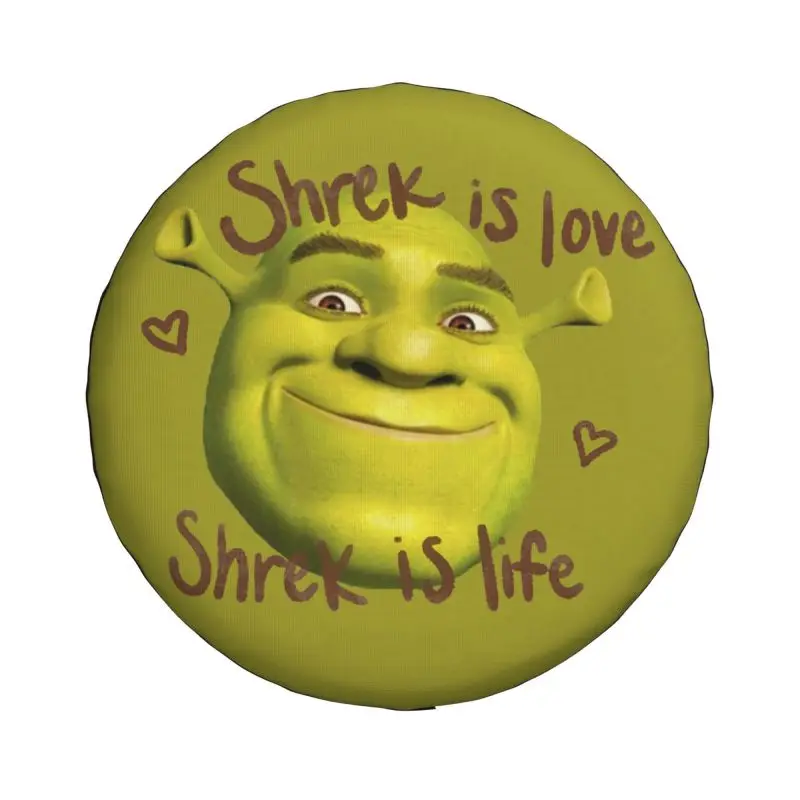 Custom Shrek Is Love Shrek Is Life Tire Cover 4WD 4x4 SUV Spare Wheel Protector for Jeep Grand Cherokee 14