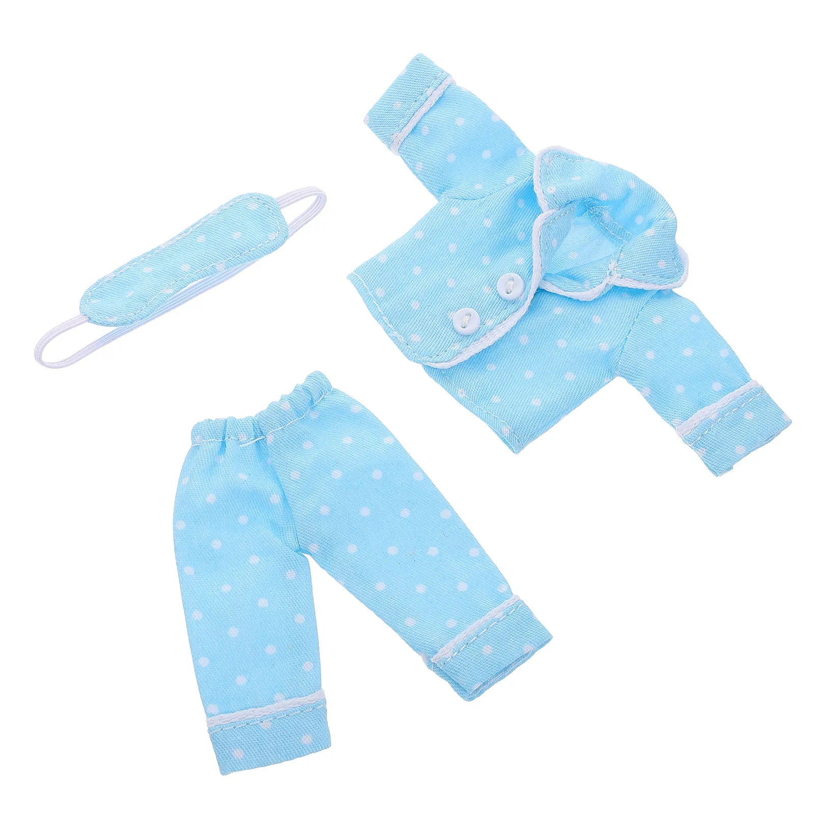 

1Set Mini Sleepwear Clothes Set Soft Pajama Outfit for Ob11 Casual Wear Dress Cute Baby Accessories Play Role Kit