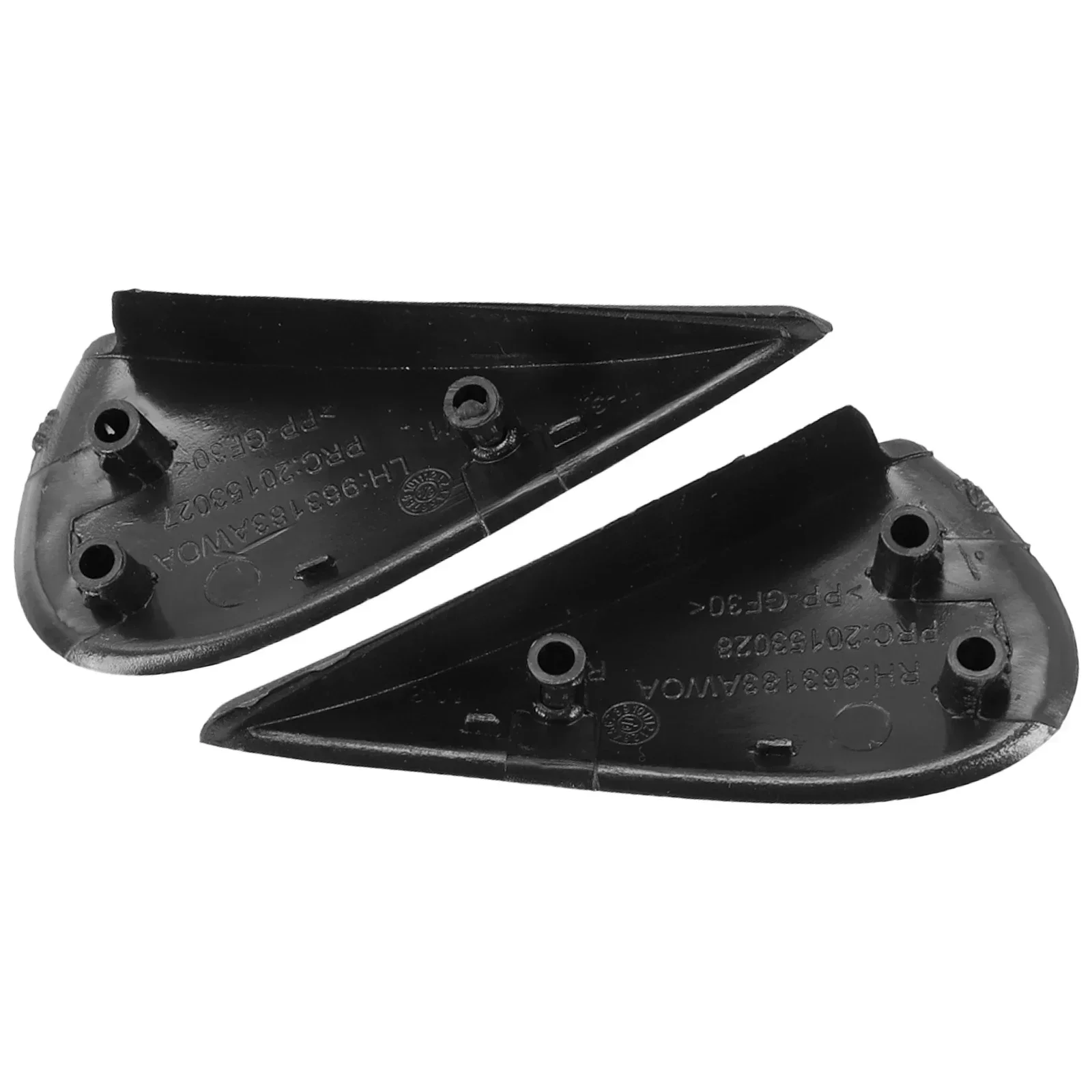 A Pair Car Side Mirror Corner Triangle Fender Cover Trim For Nissan Versa 2012-19 Reversing Mirror Triangle Trim Parts