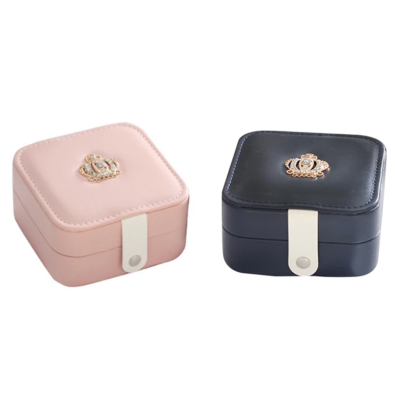 Creative Crown Jewelry Organizer Display Travel Jewelry Case Boxes Portable Jewelry Box Storage Organizador