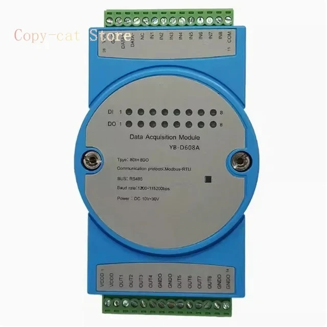 

RS485 control monitoring DI DO switch quantity acquisition electrode relay 485 switch quantity input and output module